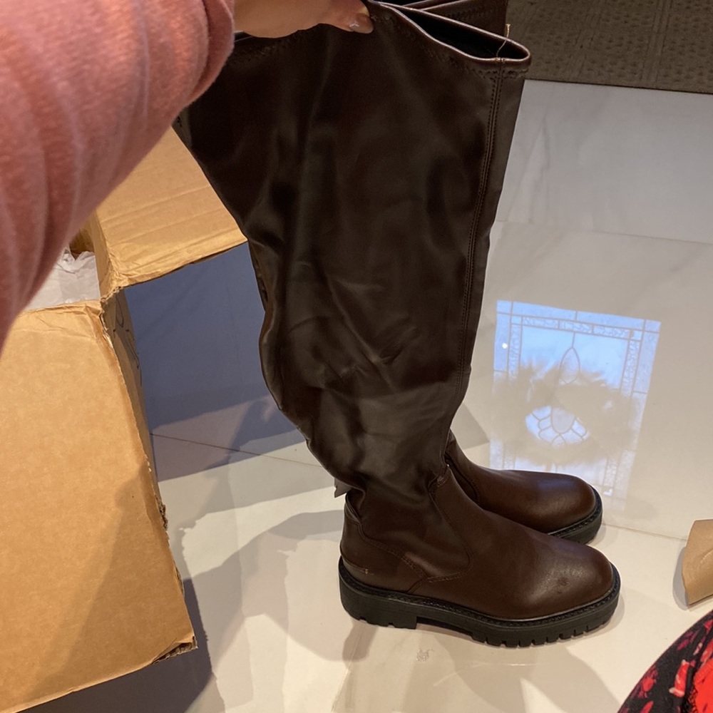 Franco sarto brown boots. Wide calf. Brand new.